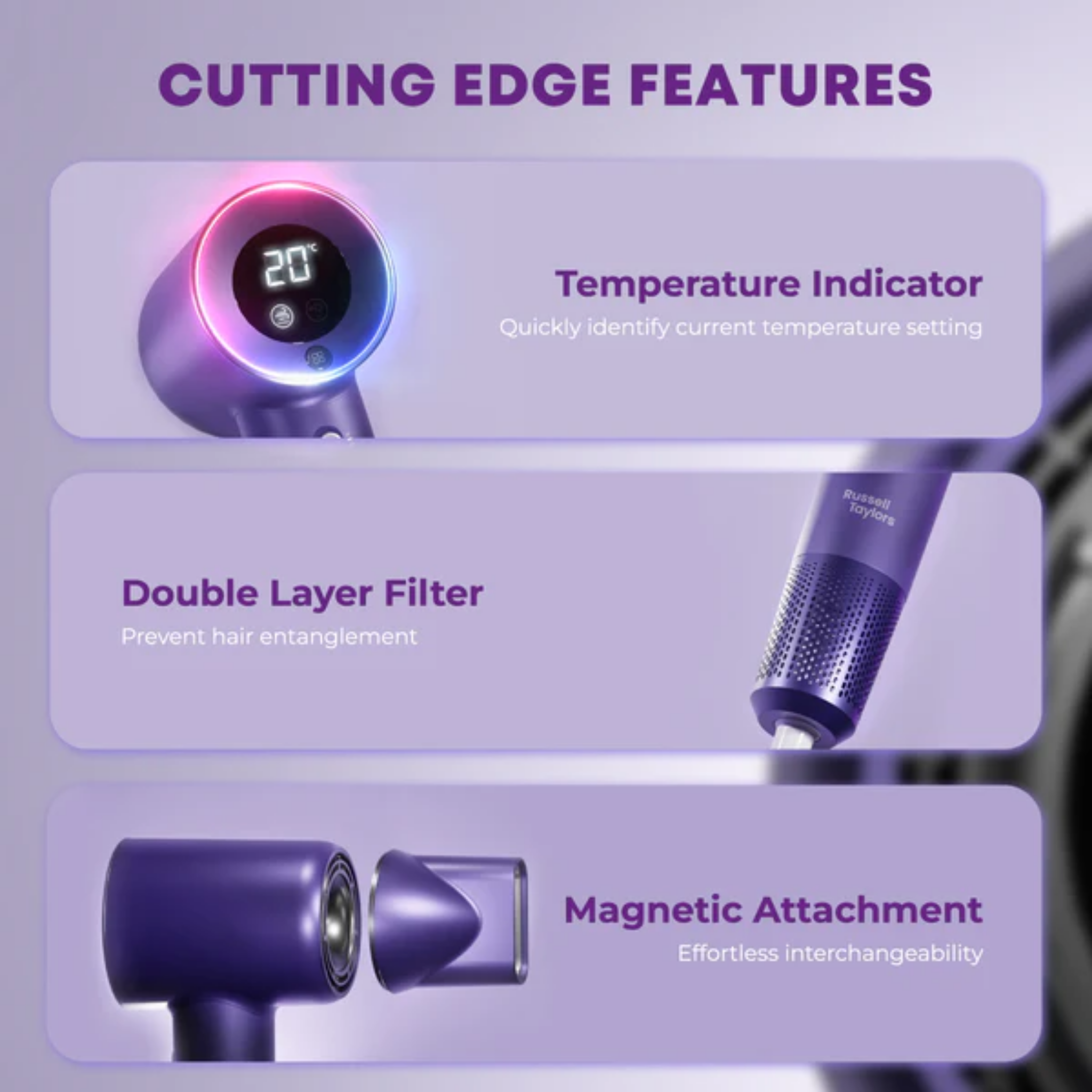 Russell Taylors High Speed Hair Dryer (HD3)