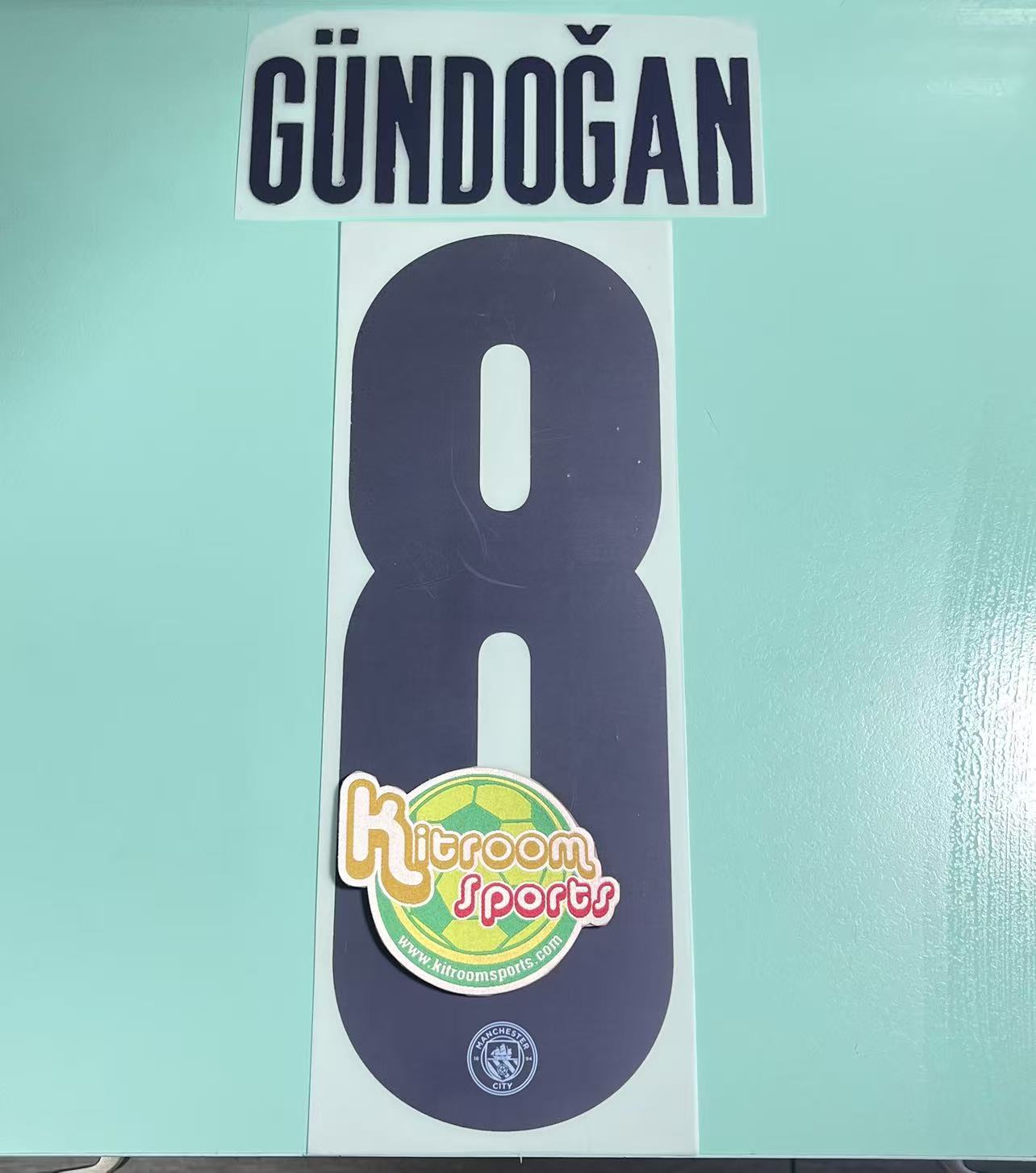 2020-21 Manchester City Home UCL Nameset #8 GUNDOGAN