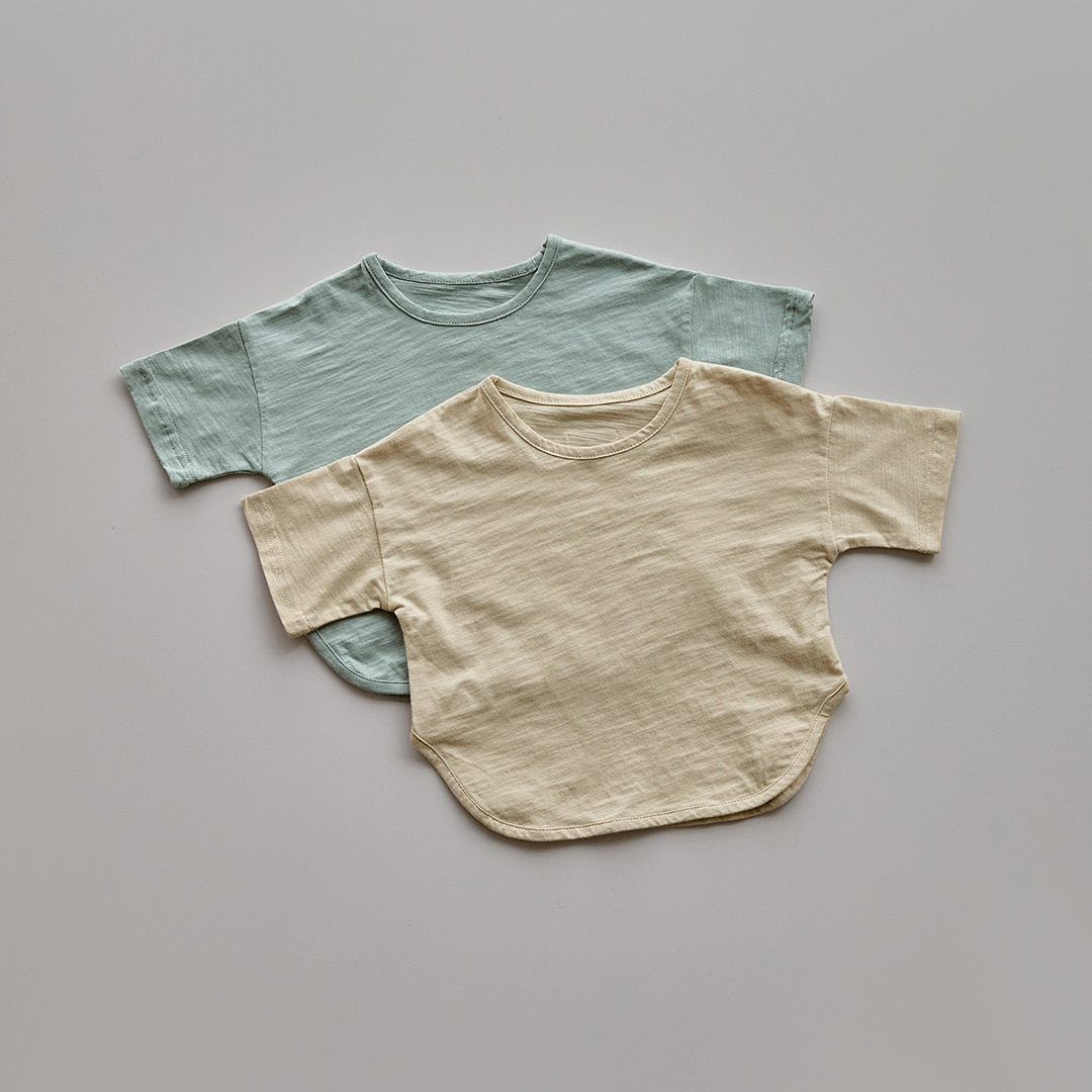 DOTTODOT 竹節紋理純色T恤