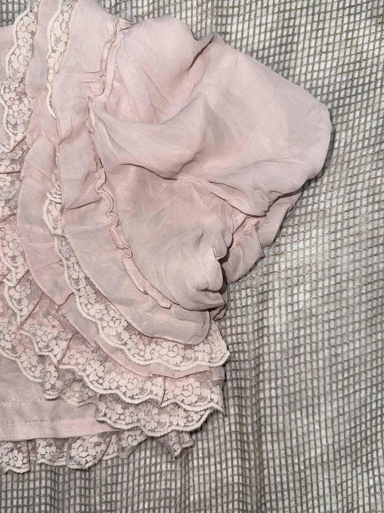 Pink Puff Sleeve Cropped Bolero