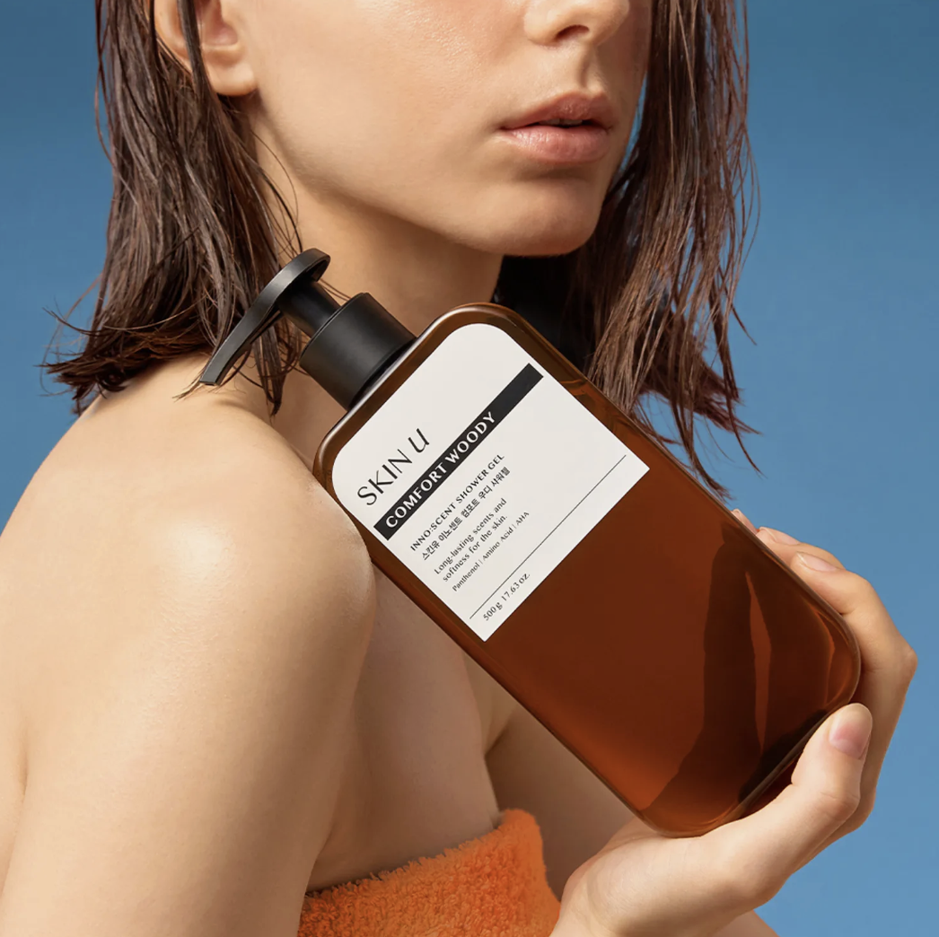 韓國Skin U 深層保濕 麝香沐浴露 500g｜INNO:SCENT Deep Musk Shower Gel