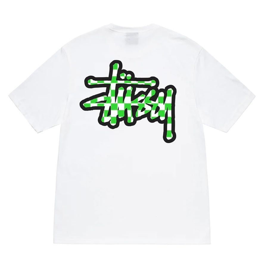 Stussy SS23 CHECKER STOCK TEE | Tmakerstore