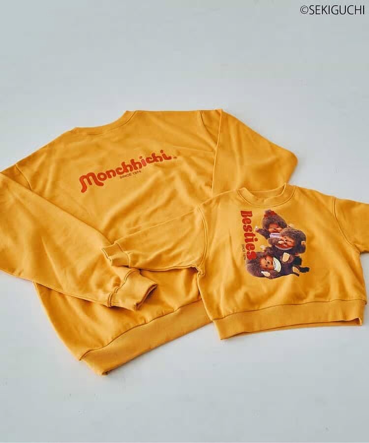 Monchhichi 蒙奇奇親子Hoodies 日本兒童 80-140cm 