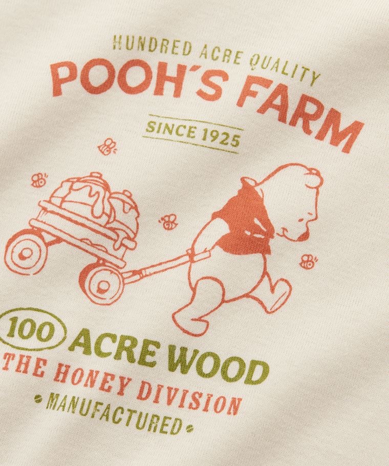 ☀️代購預訂 台灣直送☀️Winnie the pooh小熊維尼純棉人物印花短袖包屁衣短褲圍兜三件套