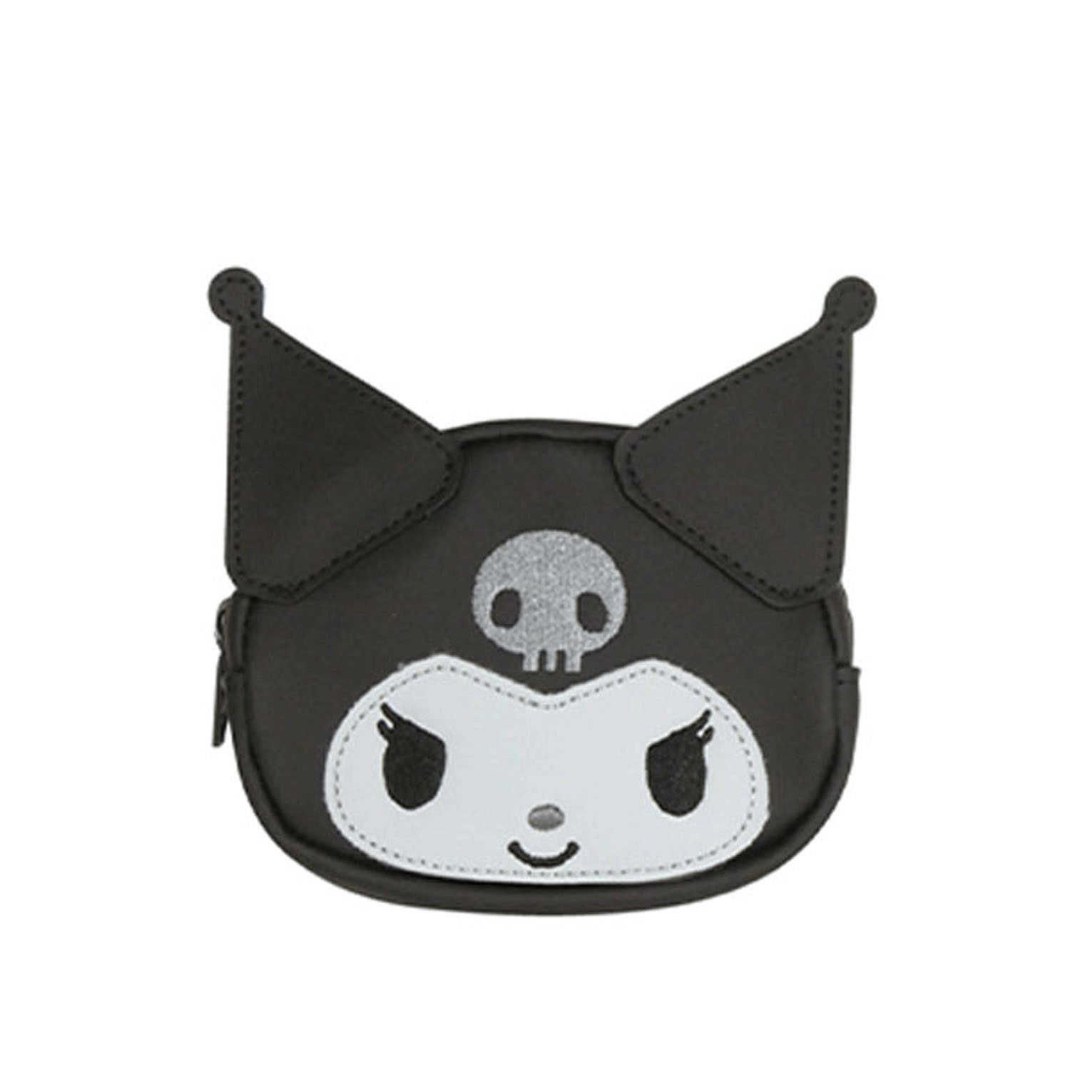 Sanrio - 大頭收納包 (黑色Kuromi款)