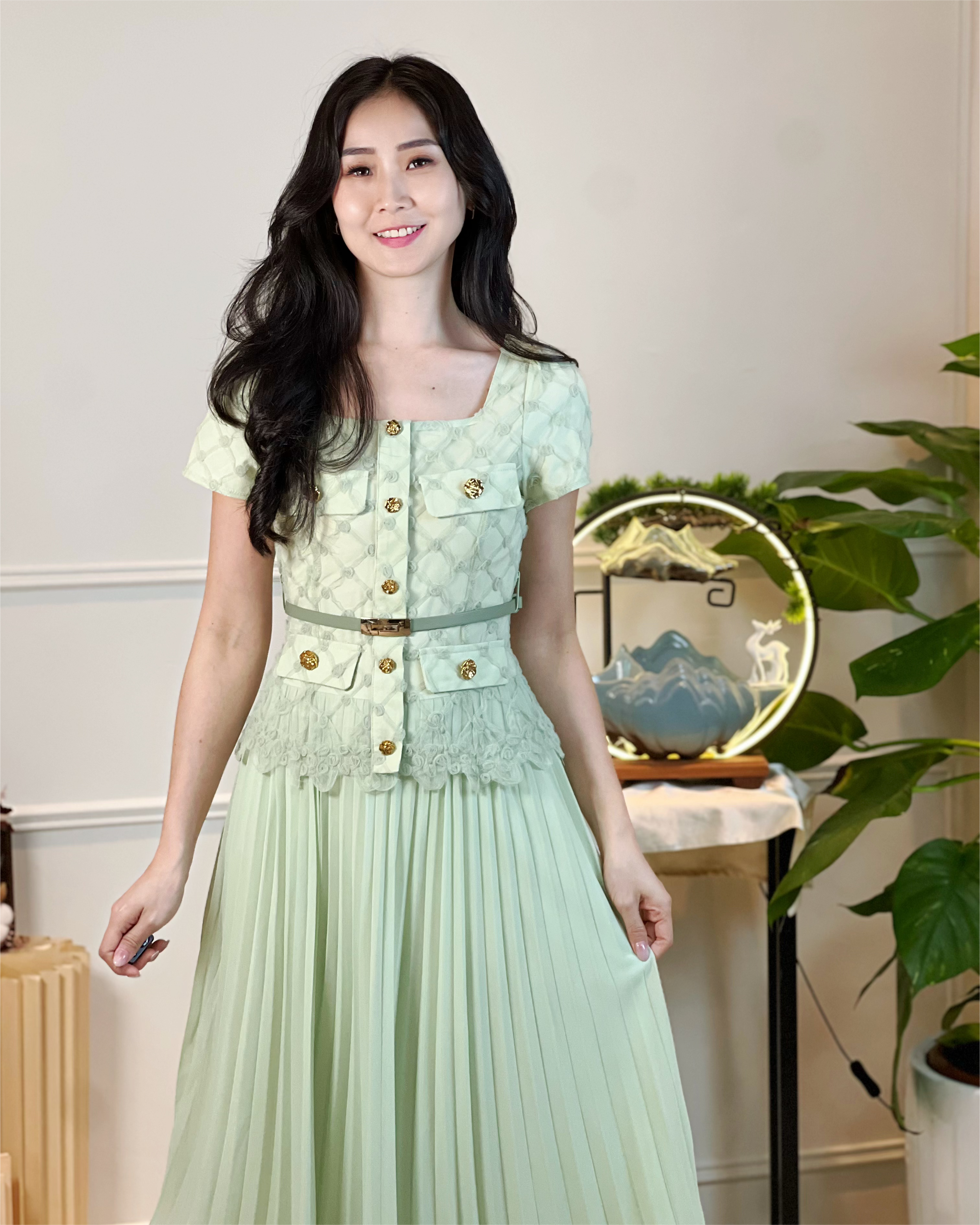 5097 Hedda Lush Meadow Midi Dress