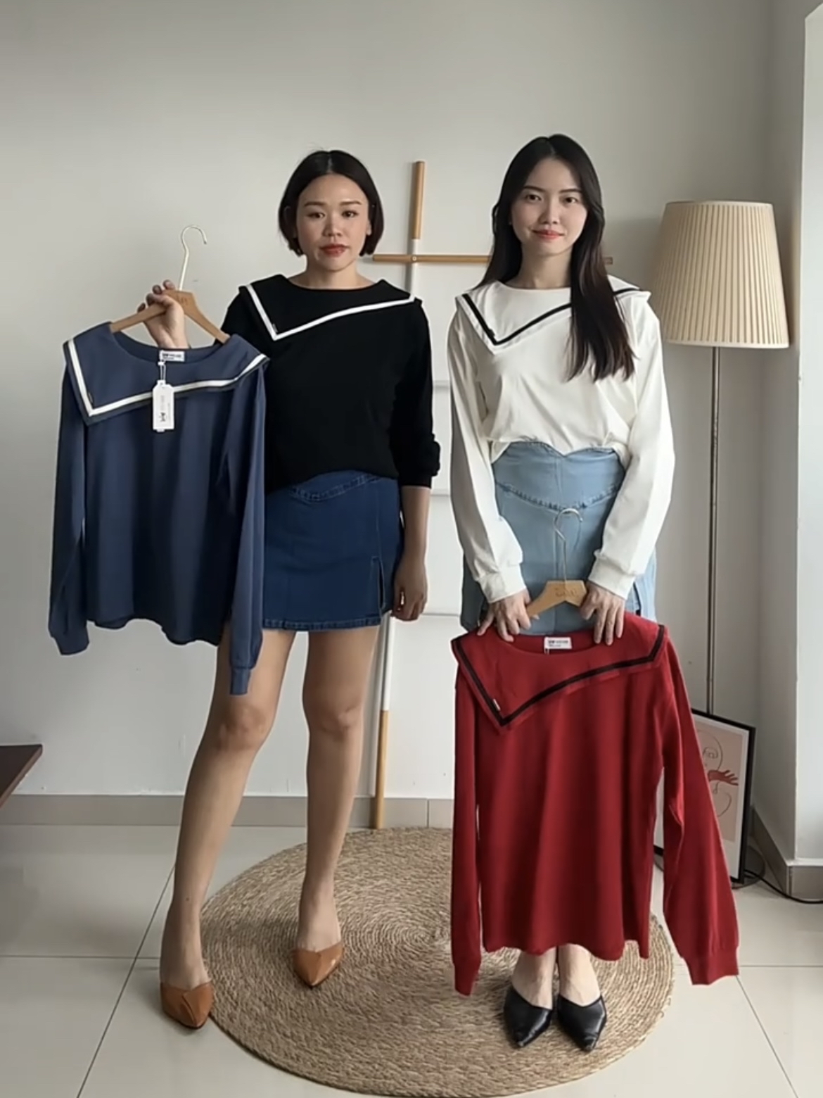 T4053 Sailor Collar Top - 4 Colors 