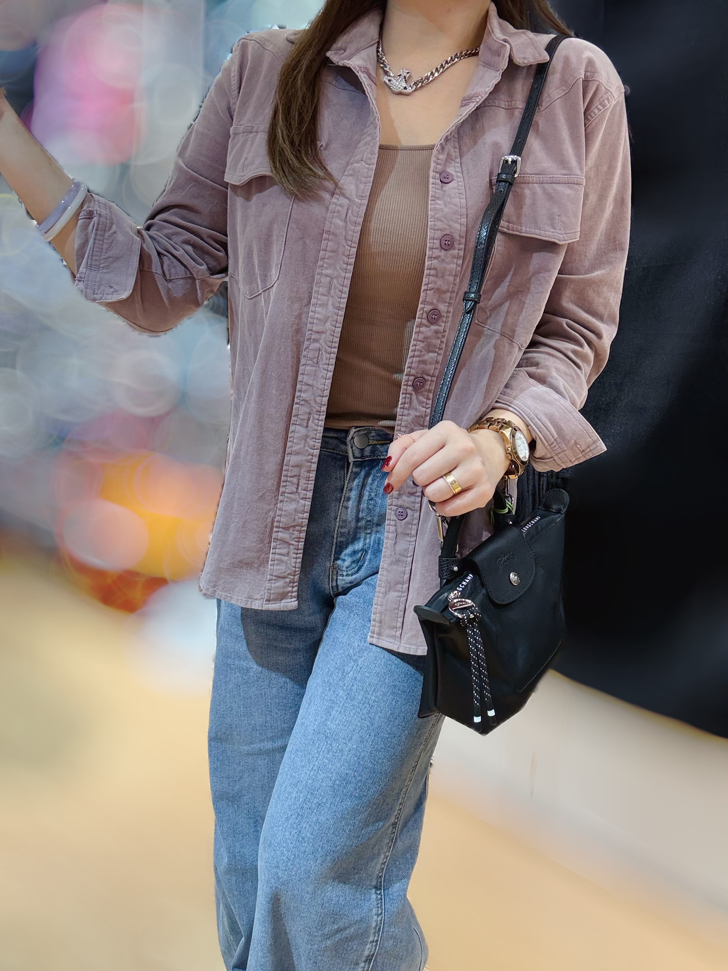 Longchamp energy pouch blk