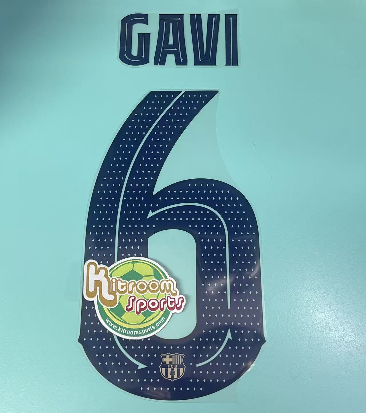 2022-23 Barcelona Away Cup Nameset # GAVI