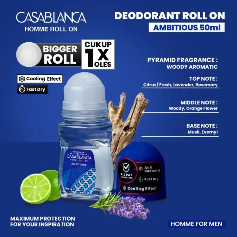 CASABLANCA MEN ROLL ON - BLUE