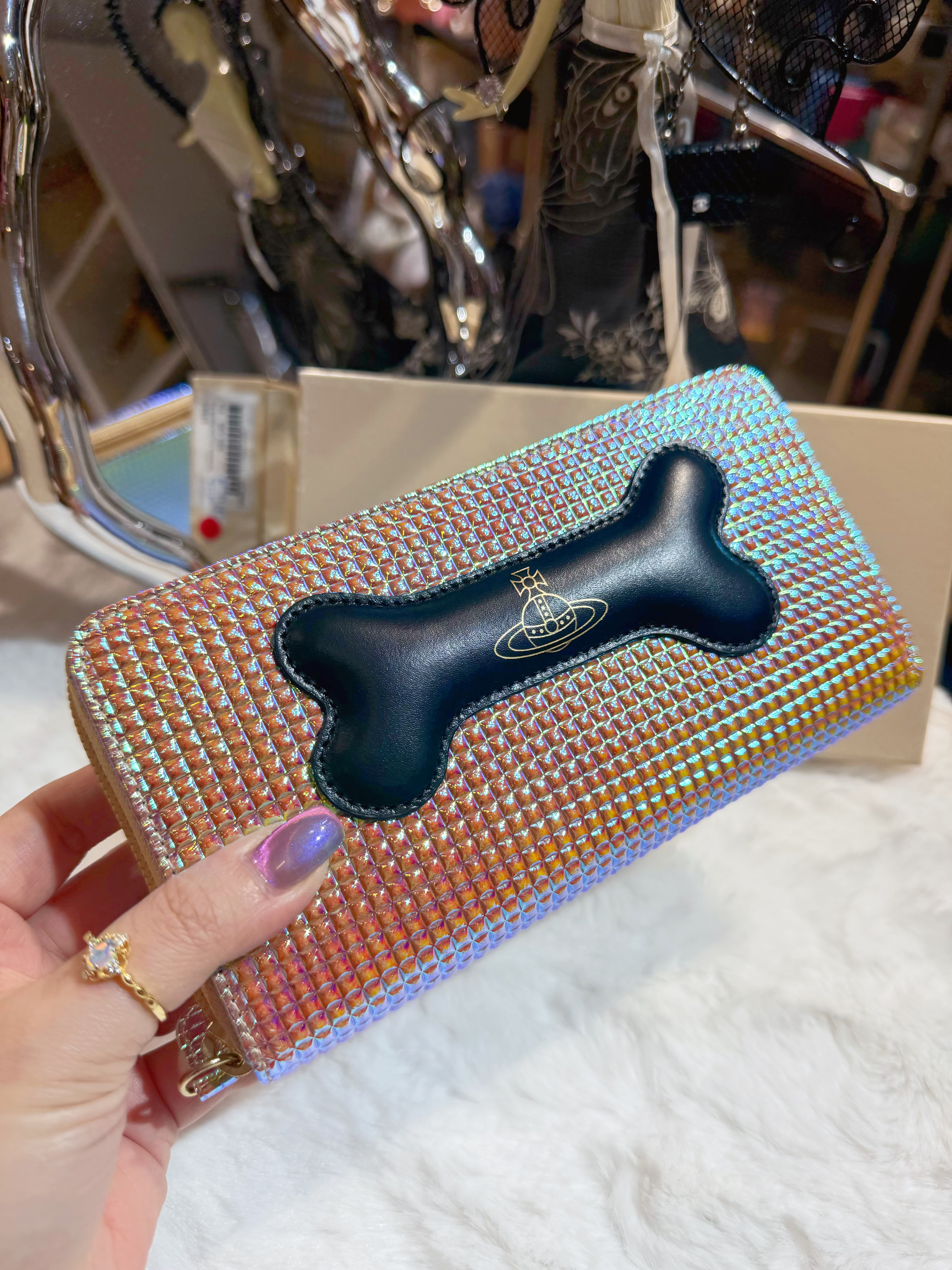 VW zip wallet 5140/dino/bone