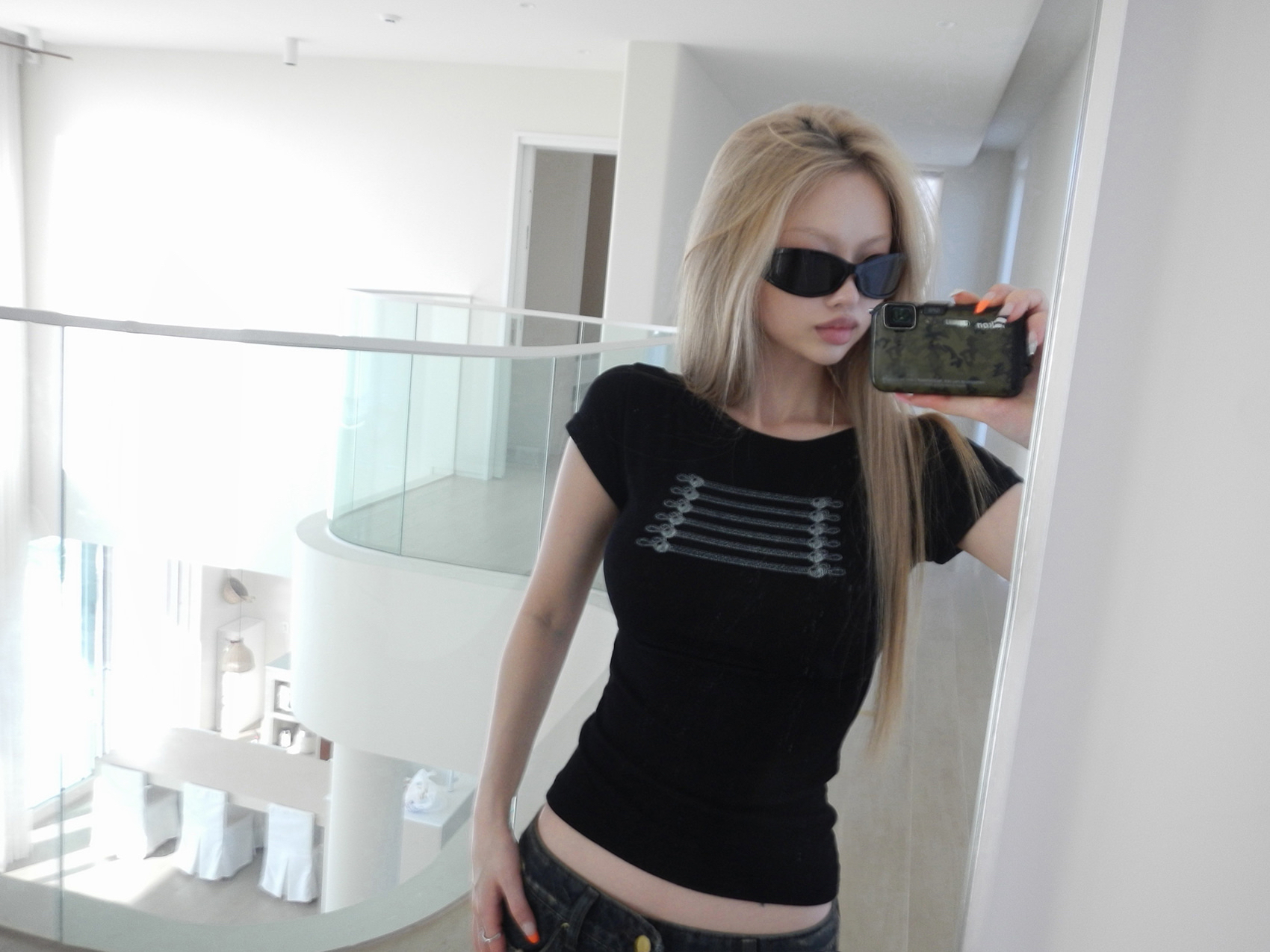 Edgy Rope Graphic Top