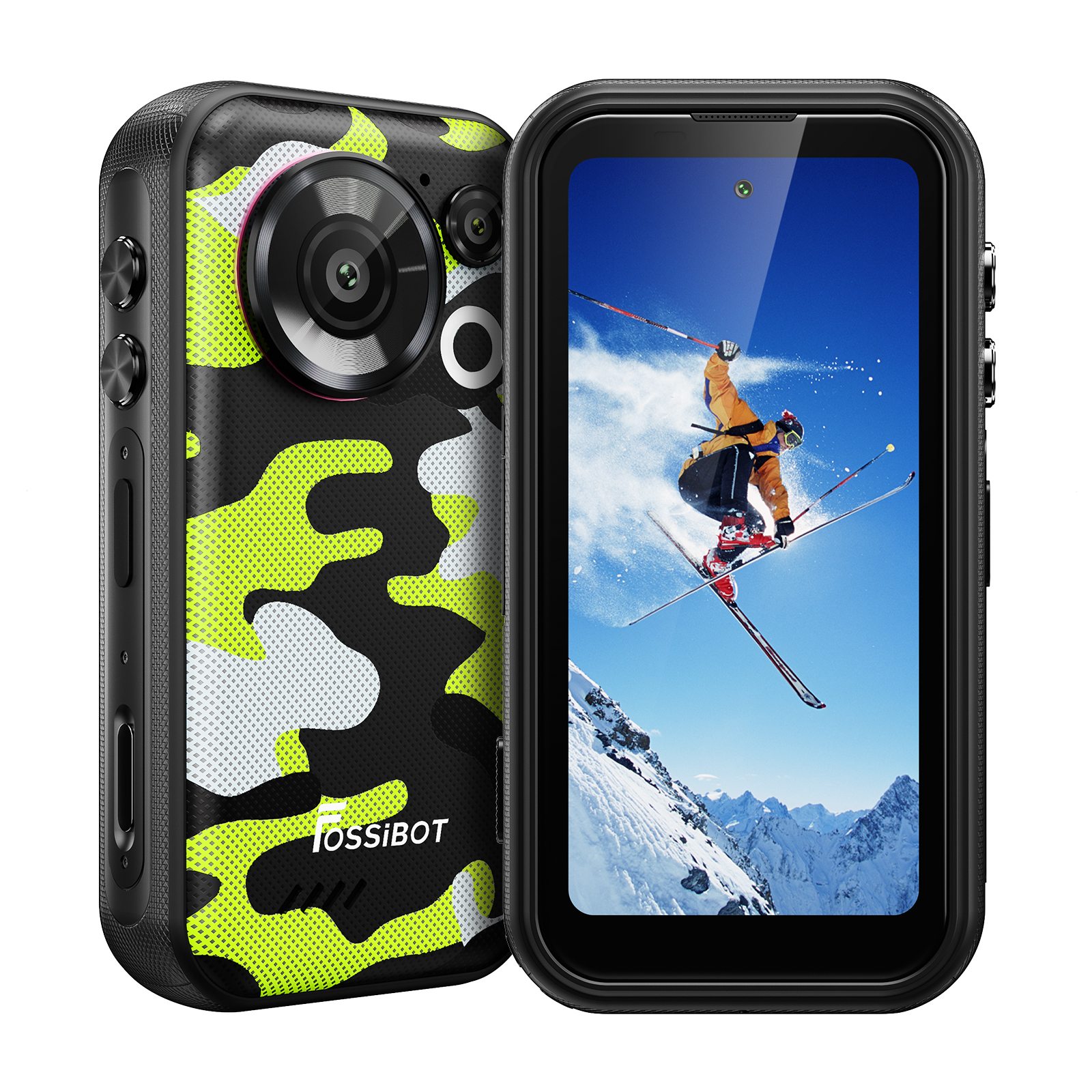 FOSSiBOT F116 Pro 5G | 4吋 120Hz 3700mAh RGB氛圍燈 支架接口 快門鍵 WiFi6 迷你 三防手機 Mini Rugged Phone