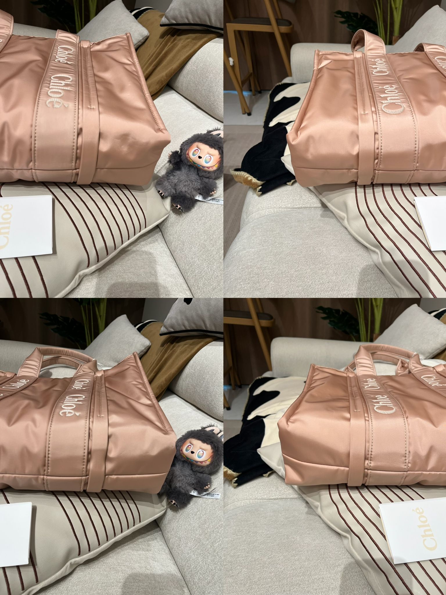 Chloe Woody Medium Nylon100%Authentic, Unused ✅tap ✅ certificate ✅Dust bag