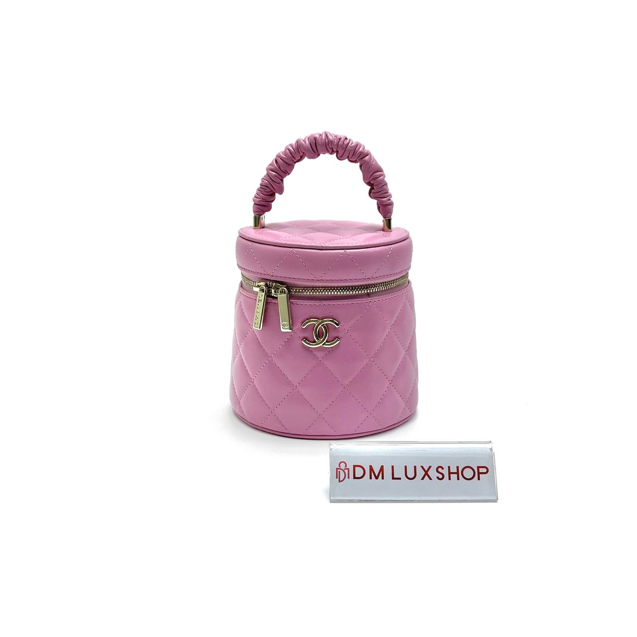 Chanel Pink CC Vanity Case GHW (Serial 32, Y: 2022)
