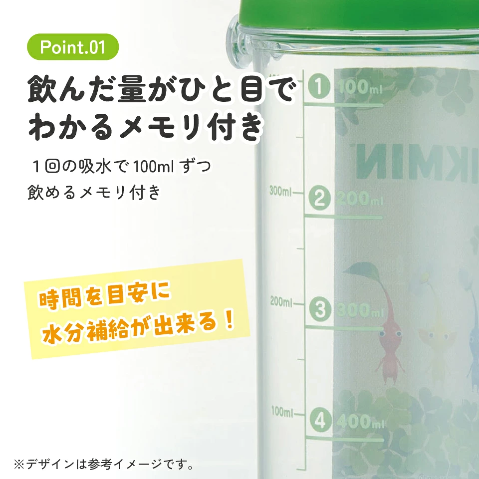 日本製 Skater 皮克敏 Pikmin 抗菌直飲水樽 480ml 