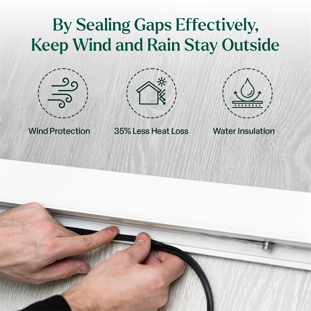 UPVC 門窗防風橡膠密封條 6米  UB0278