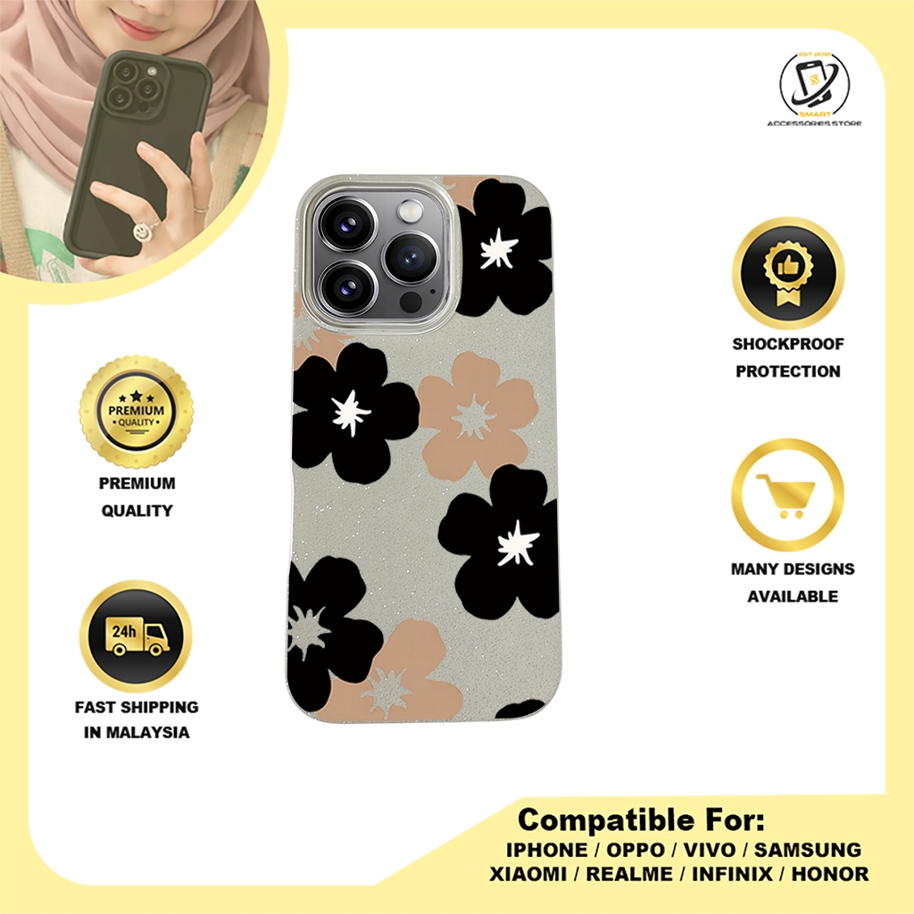BLING CASE PHONE FOR IPHONE - DESIGN FLOWER A3