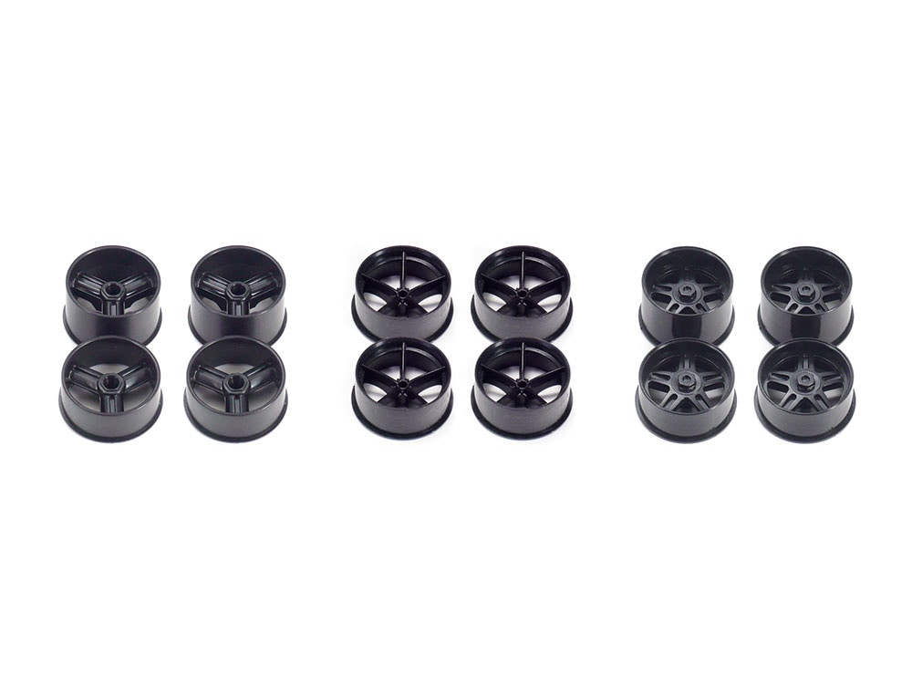 MINI 4WD CARBON REINFORCED WHEEL SET (LARGE DIAMETER)