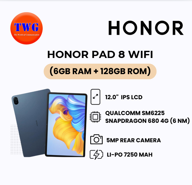 HONOR PAD 8 WIFI (6+128GB) BRAND NEW 100% ORIGINAL MALAYSIA