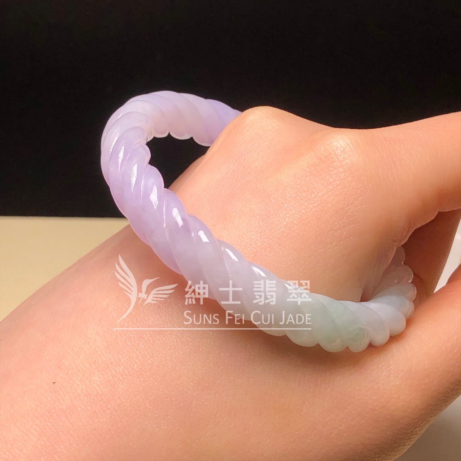 C06796 春彩扭紋鐲53.3mm