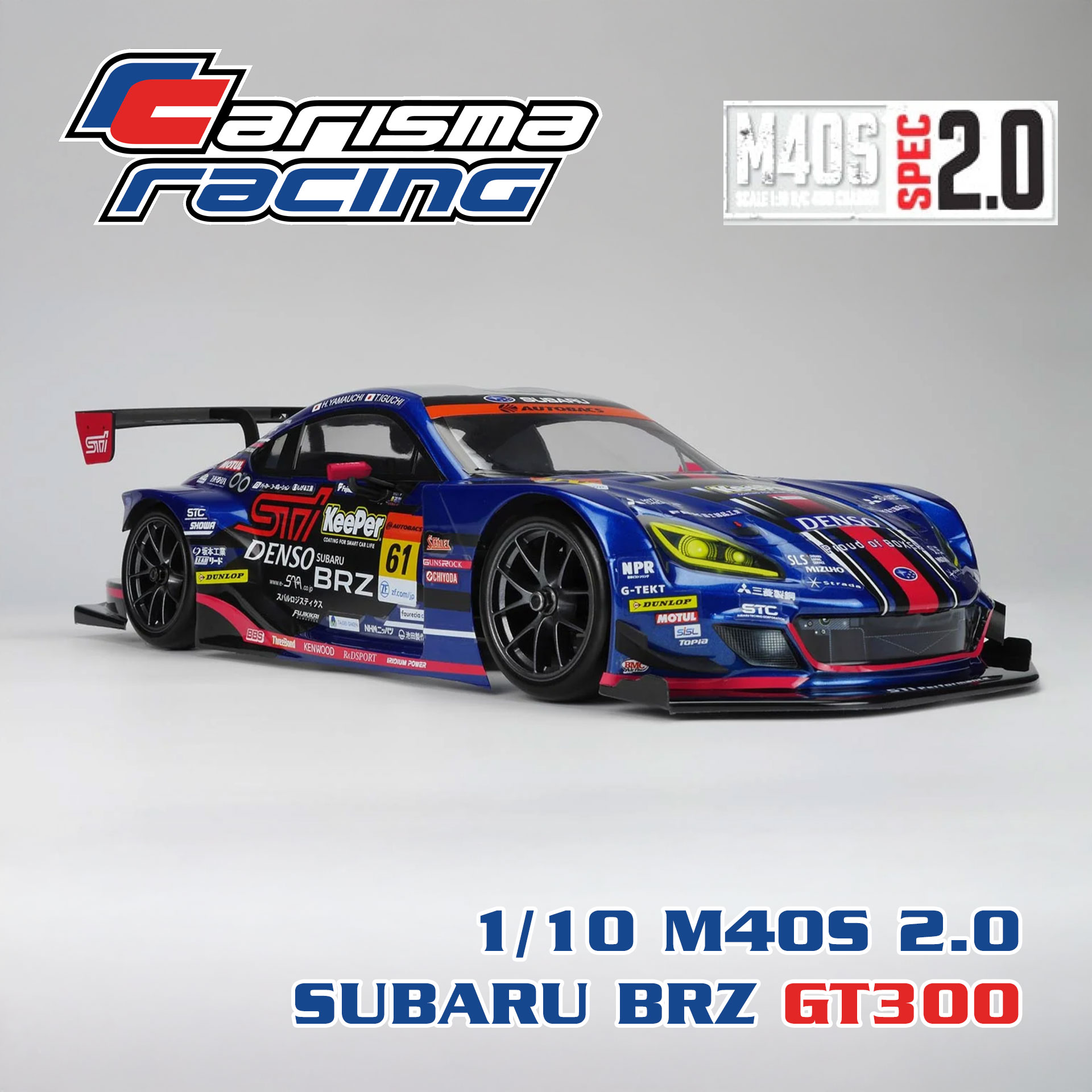 全新 Carisma 1/10 M40S 2.0 SUBARU BRZ GT300 2021 無刷平跑 | SUBARU授權