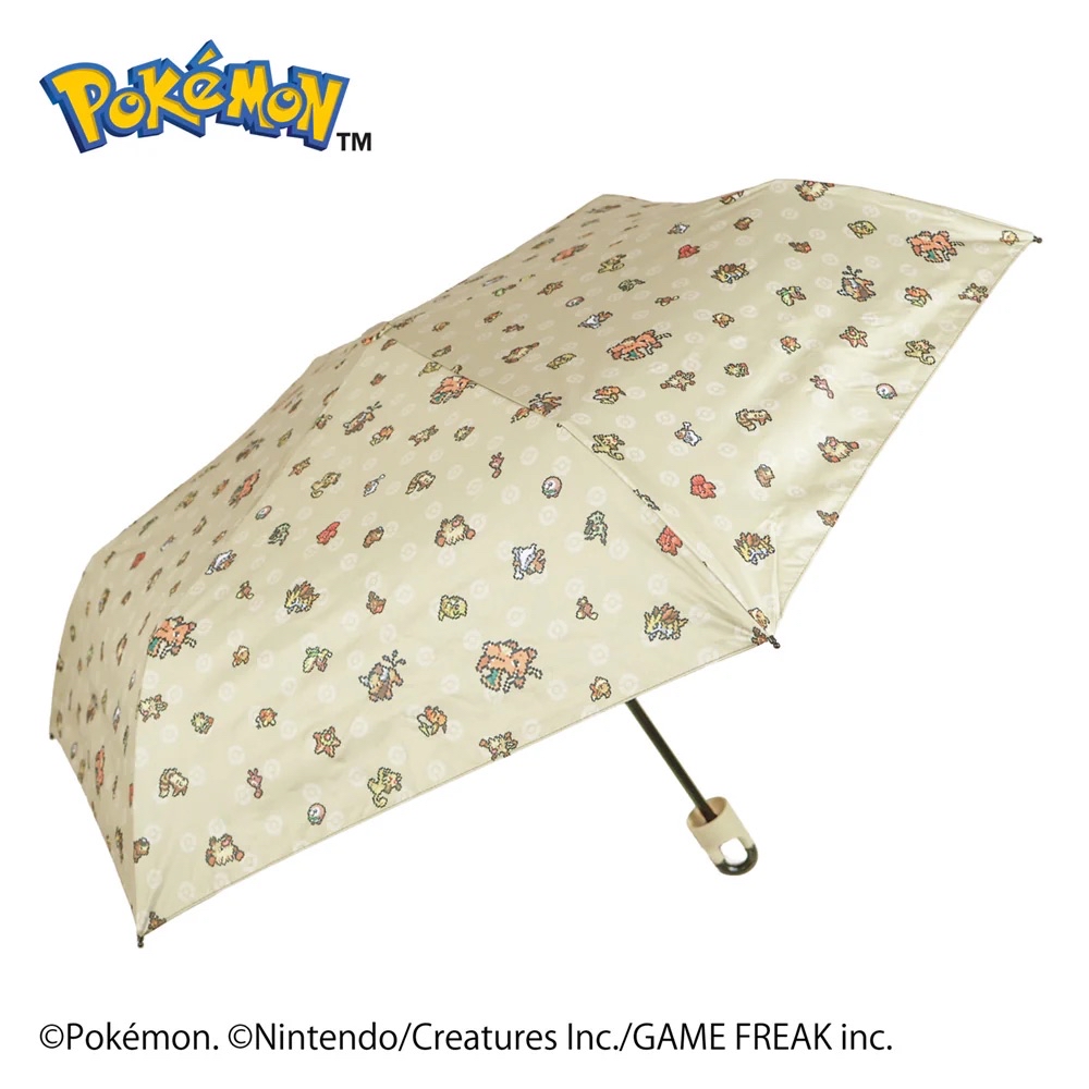 日本預訂📍Pokemon Pixel圖案連扣縮骨遮