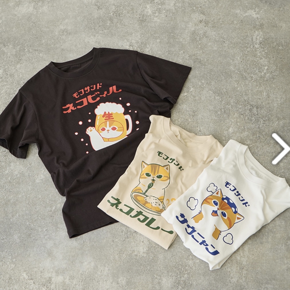 Mofusand 鯊魚貓 tee｜預訂