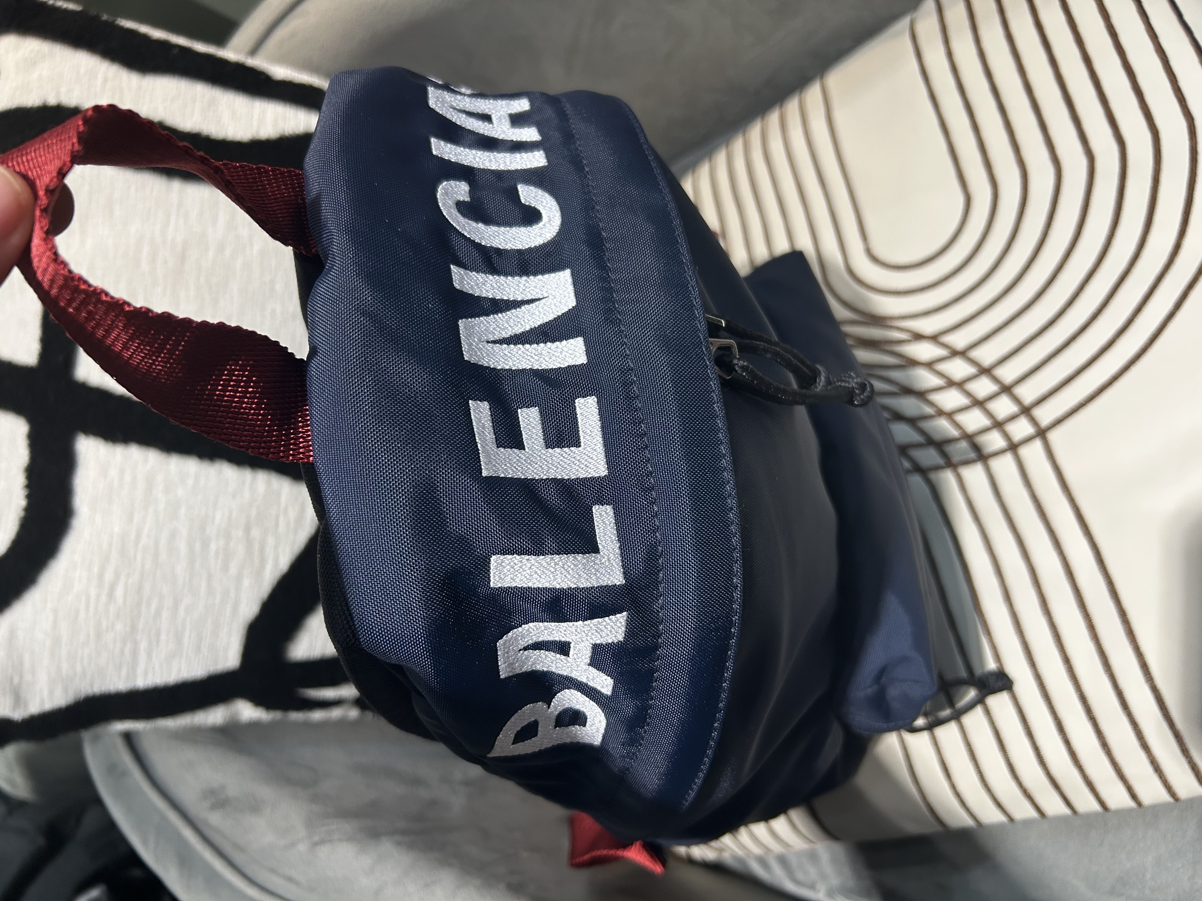Balenciaga Nylon Backpack Navy 100%Authentic, 98%New ☑️Dust bag