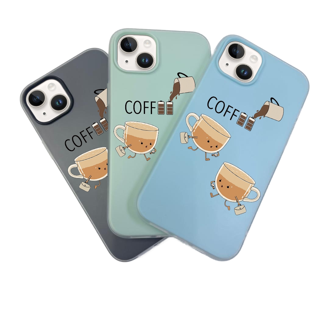 JELLY CASE PHONE FOR IPHONE - DESIGN COFFEE B