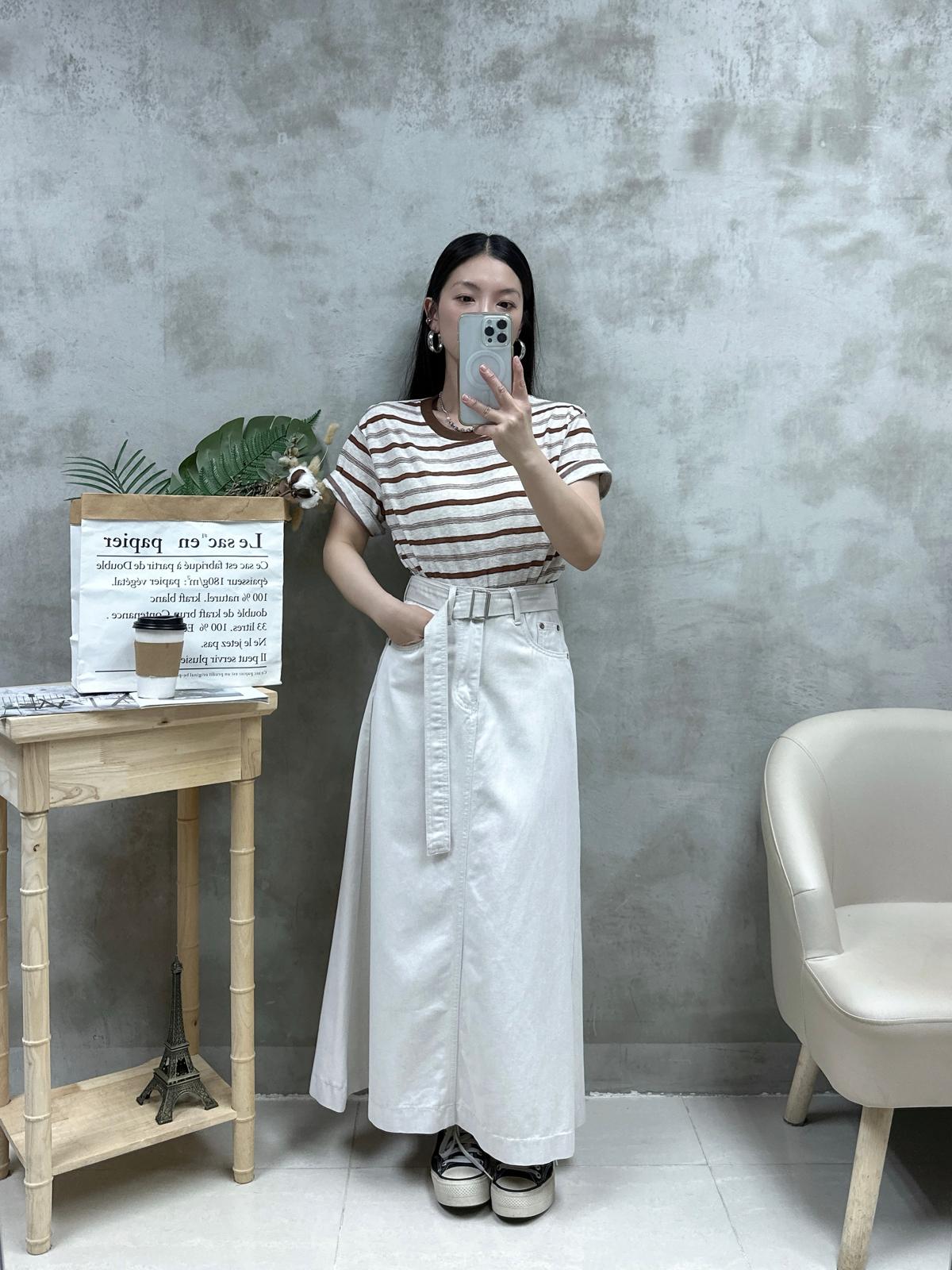 J17 竹節棉橫間Top