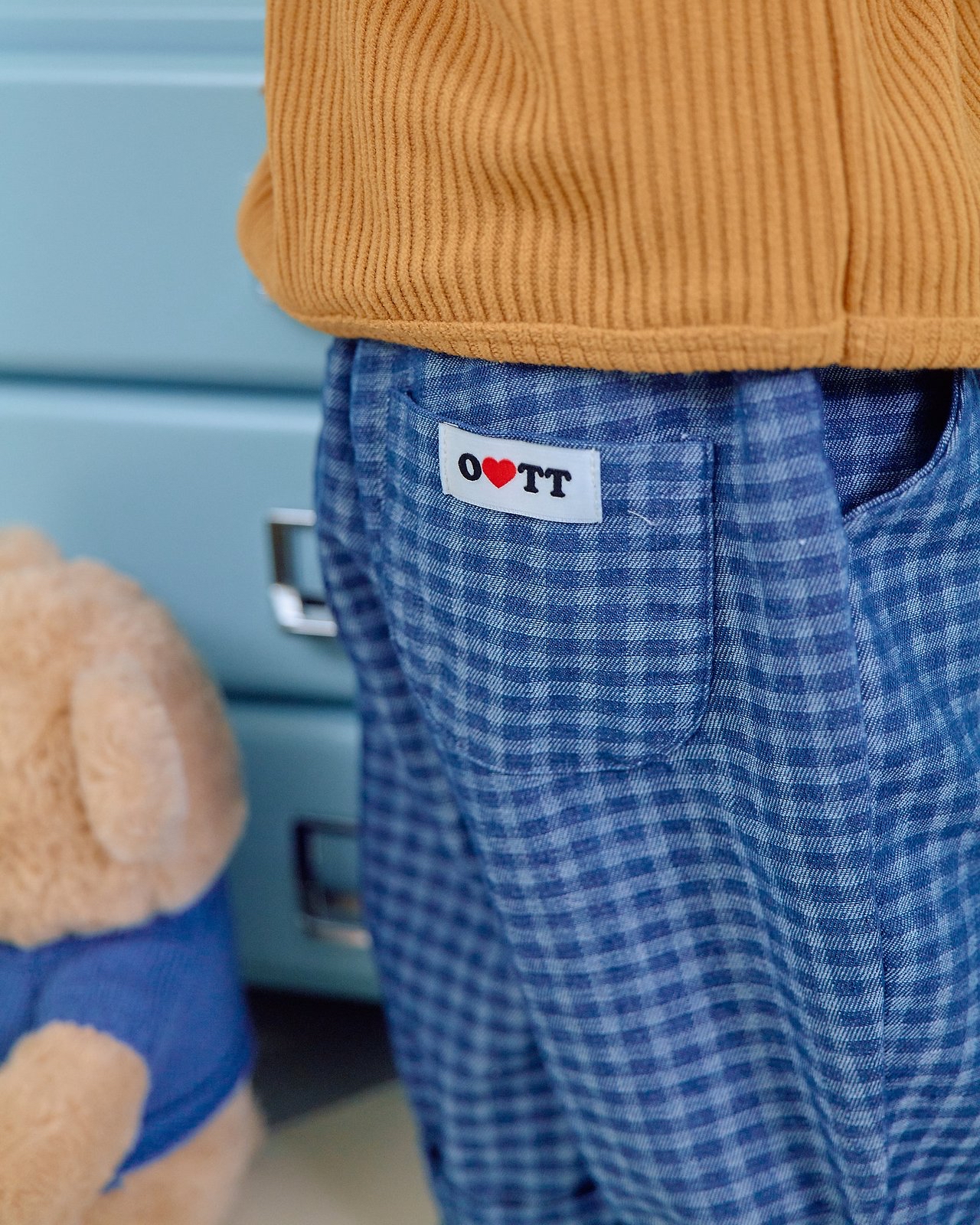 OOTT | Denim Check Pants