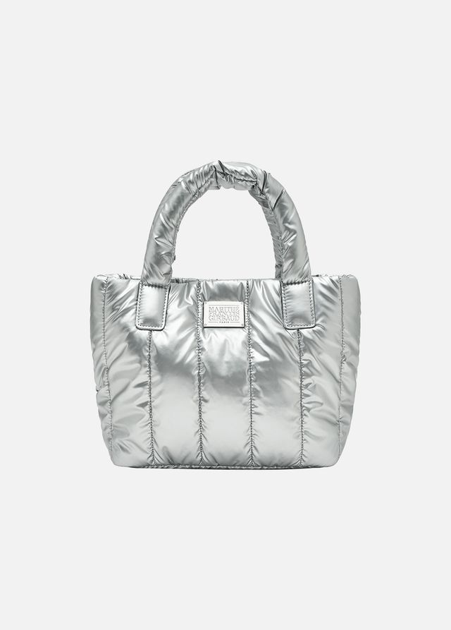 [MARITHE]★24FW★韓国人気★CLASSIC LOGO GLOSSY PADDING BAG CLASSIC LOGO GLOSSY PADDING BAG silver - MARITHE FRANCOIS