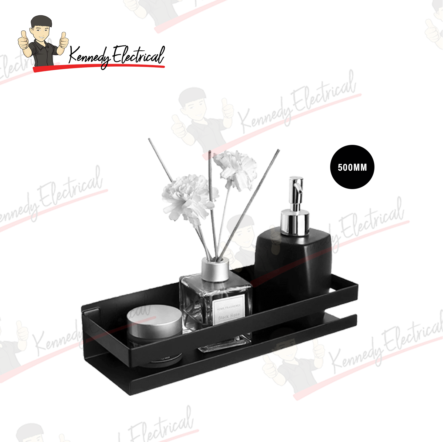 Otosani Sus304# Stainless Steel Shelf 500Mm (Black) R5-05