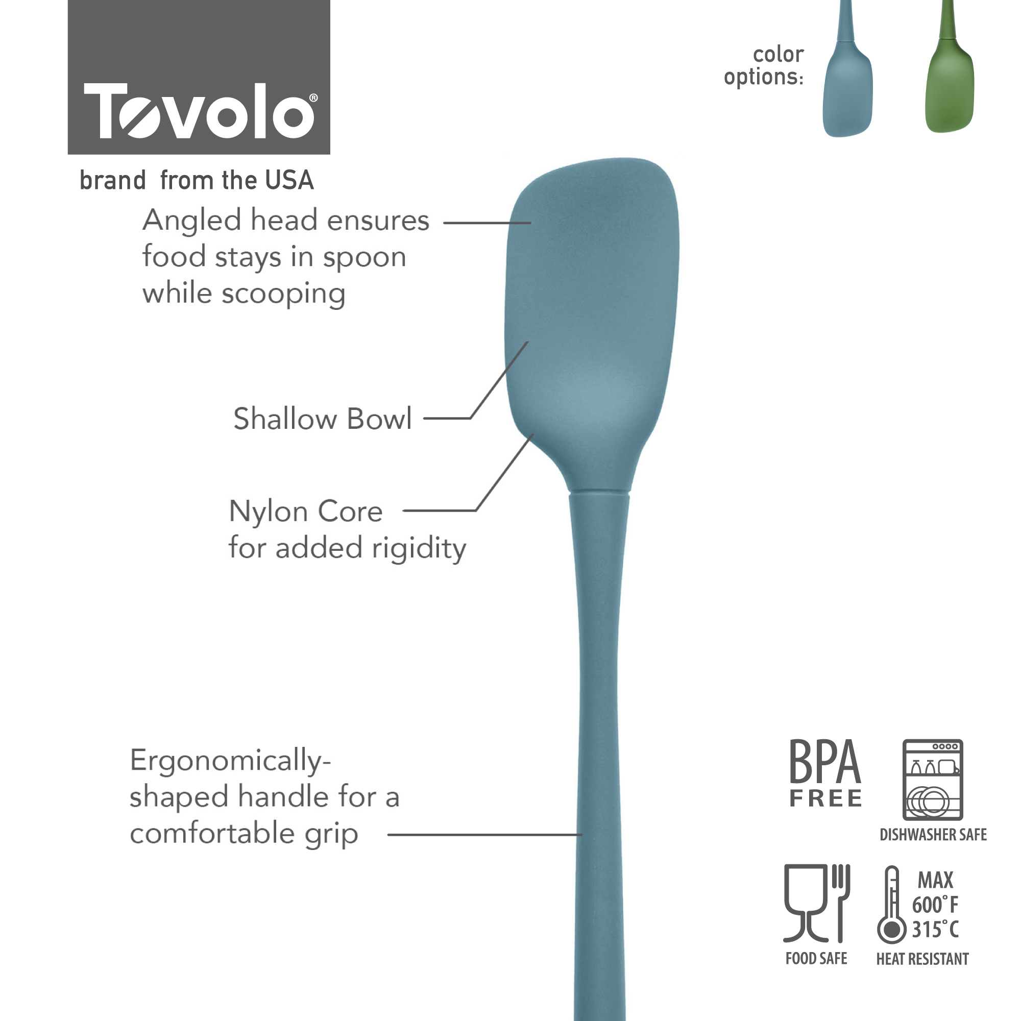 TOVOLO FLEX-CORE® 全矽膠匙刮 All Silicone Spoonula