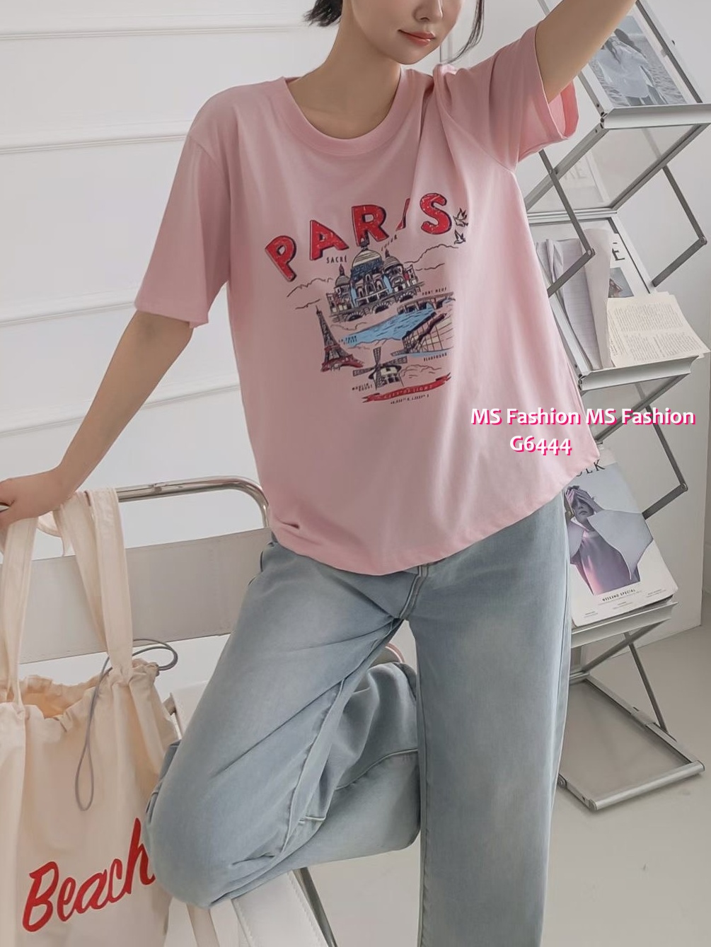 G6444 靚色靚print tee