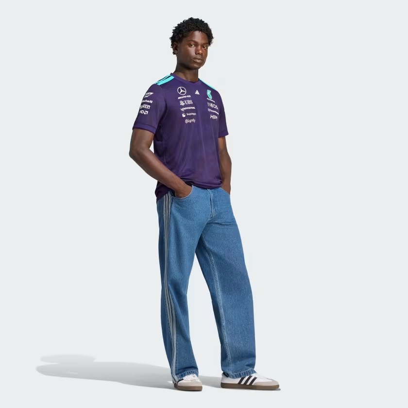 新加坡大獎賽別注 Adidas F1 Mercedes Benz 平治車隊 2026 紫色車手短袖隊服  KV4288