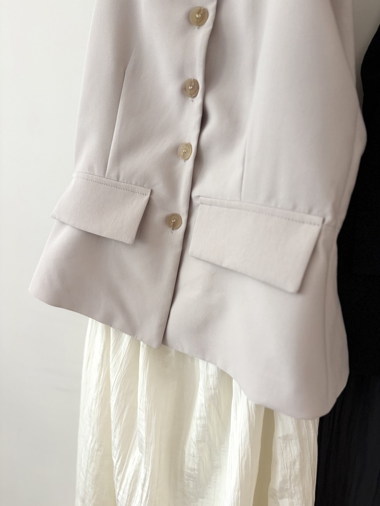 French Muse Vest Dress (Beige)