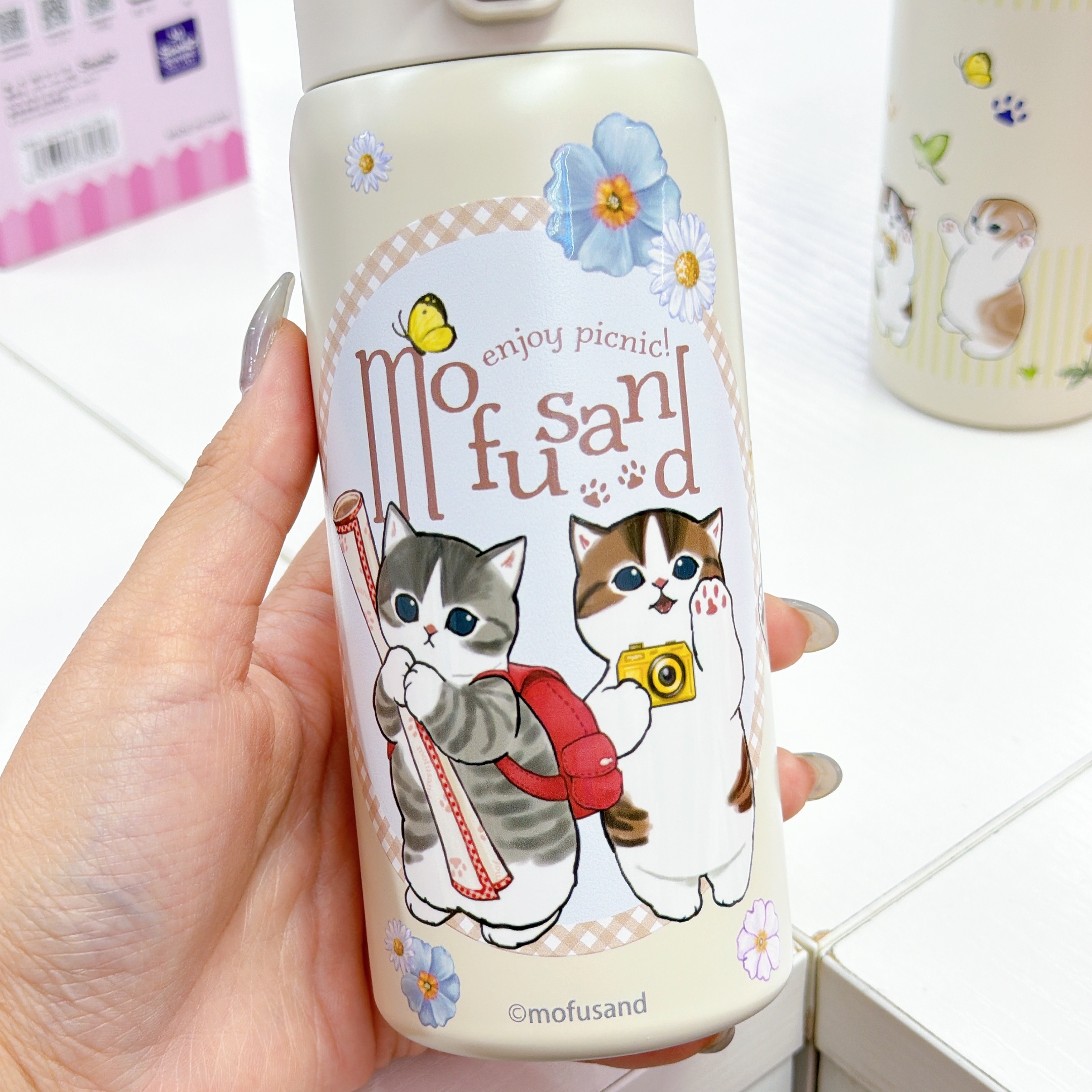  日本直送 mofusand 480毫升/350毫升 保溫杯雙重真空，保溫六至八個鐘頭