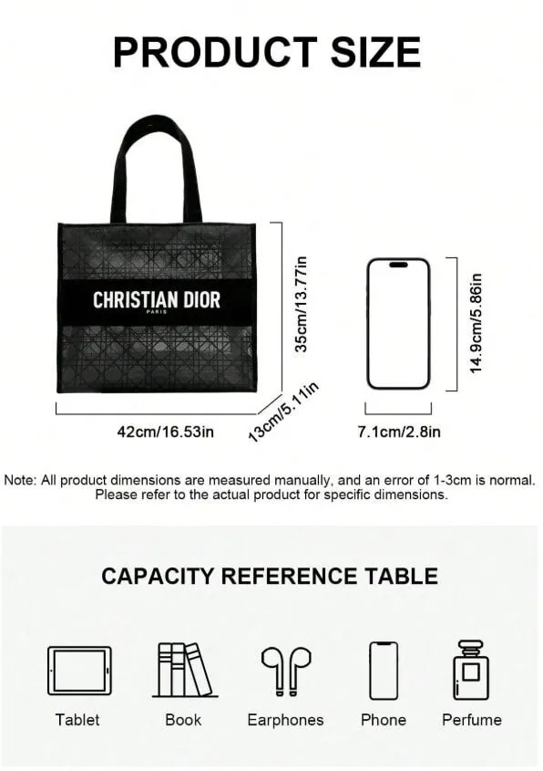 Dior Beauty 美妝禮贈黑色蕾絲網紗Tote bag