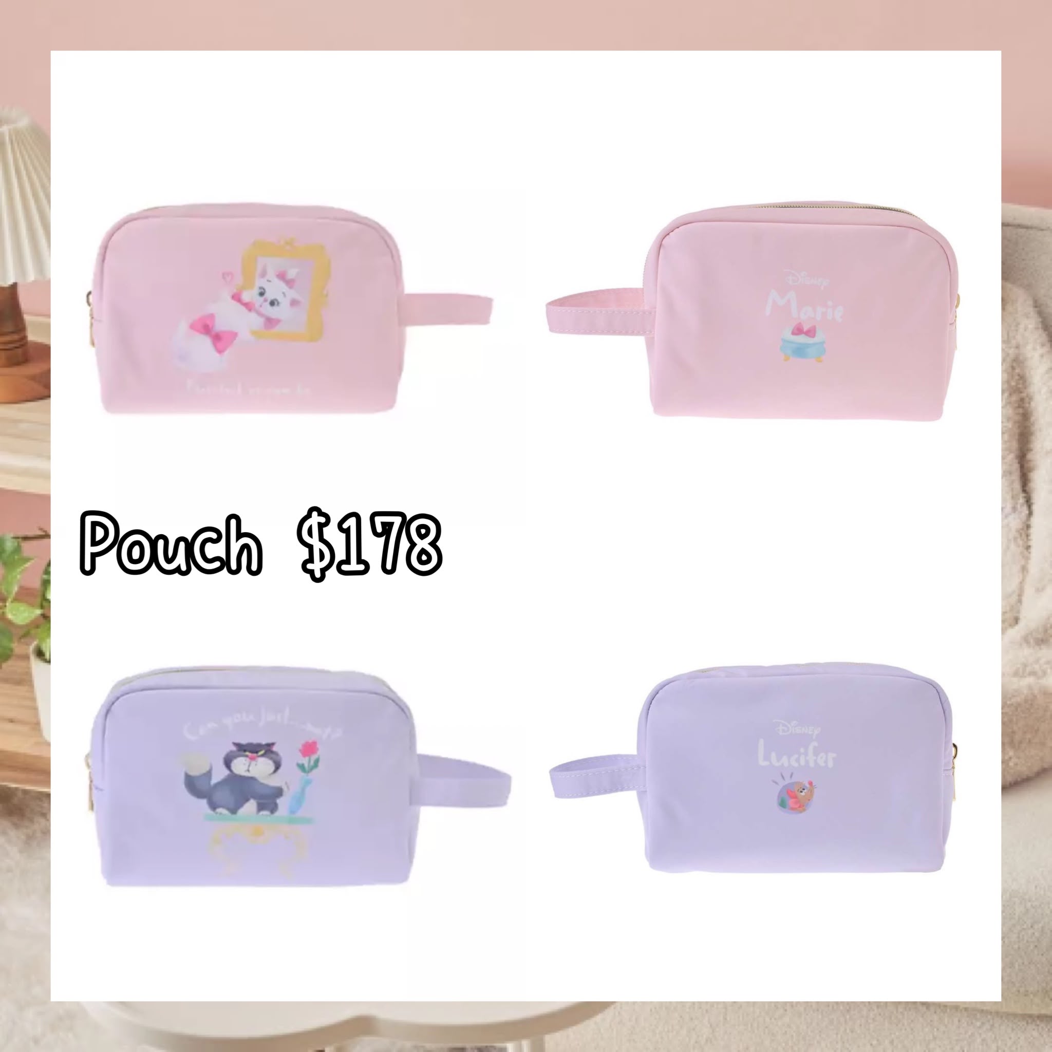 ：日本：DISNEY FLUFFY ANIMAL 6/10 日本發賣 POUCH