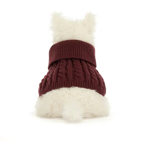 【英國】JellyCat Munro Scottie Dog Winter Jumper