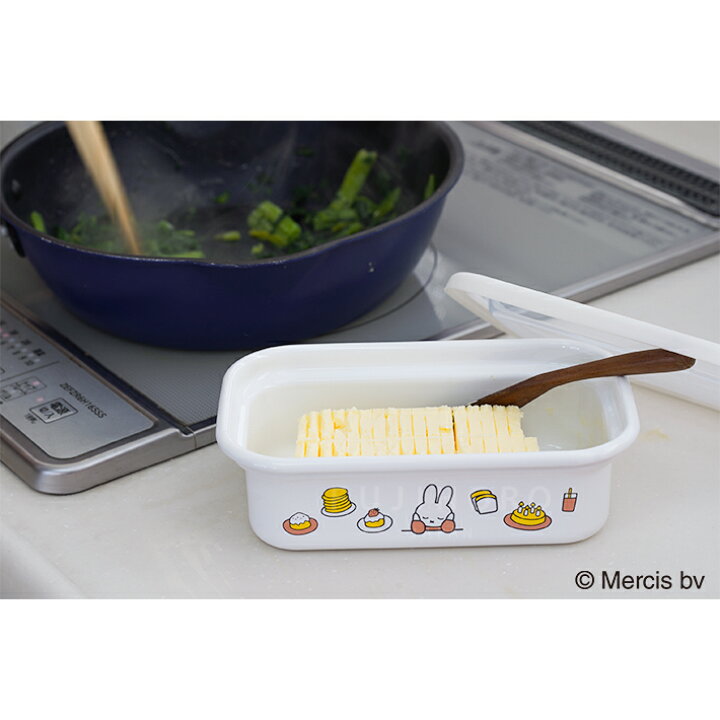 預購 miffy 琺瑯 牛油盒 連 切割器