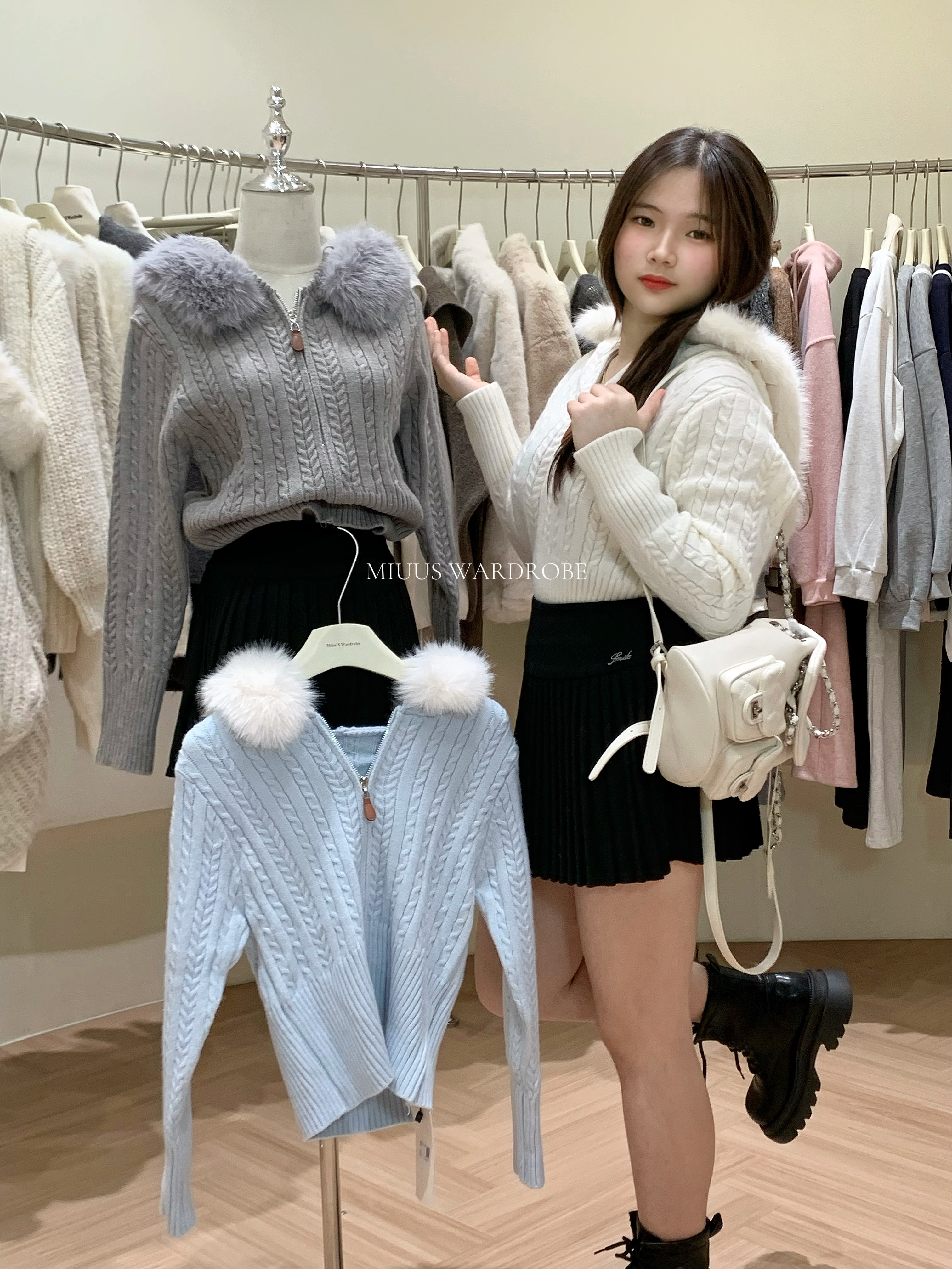 4200 毛衣 LONG SHIRT 毛可以拆卸