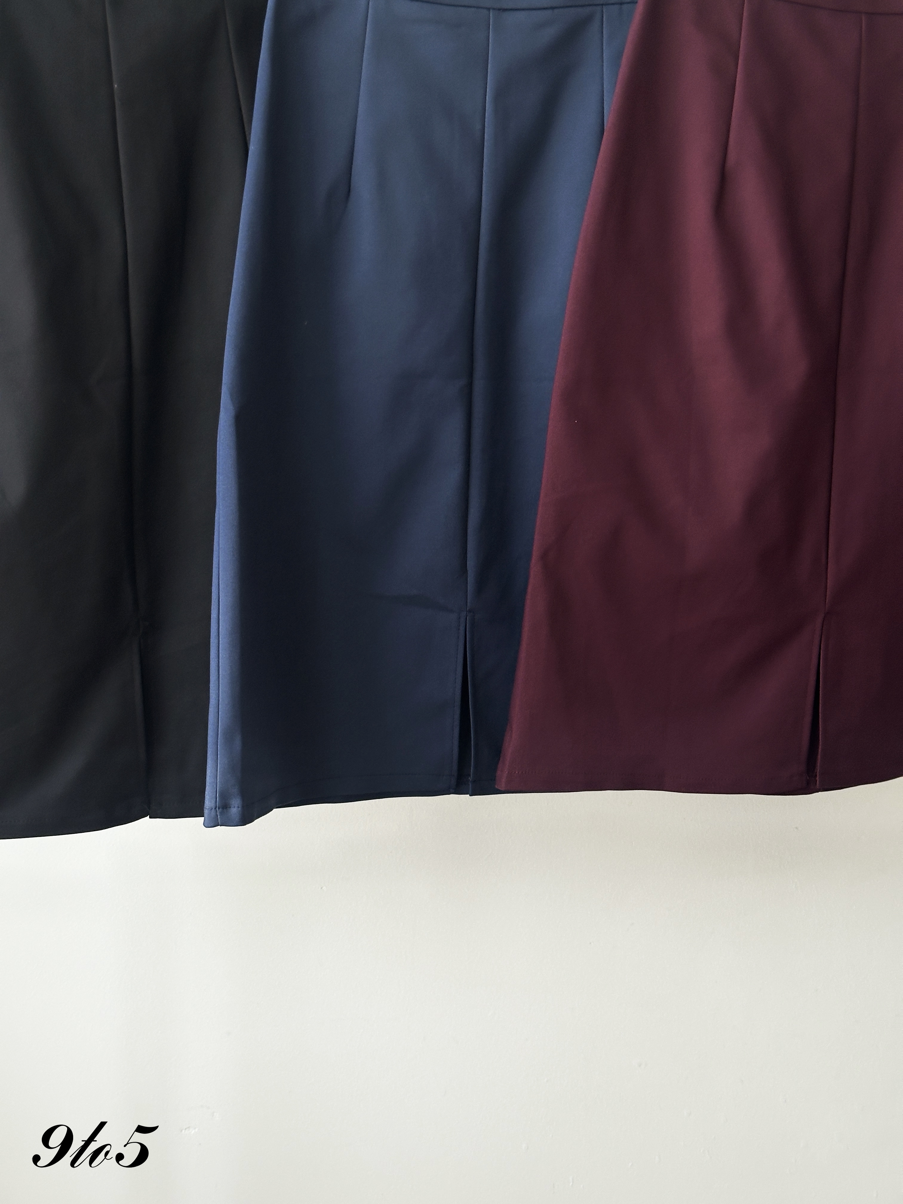 S2004 A Line Midi Skirt - 3 Colors 