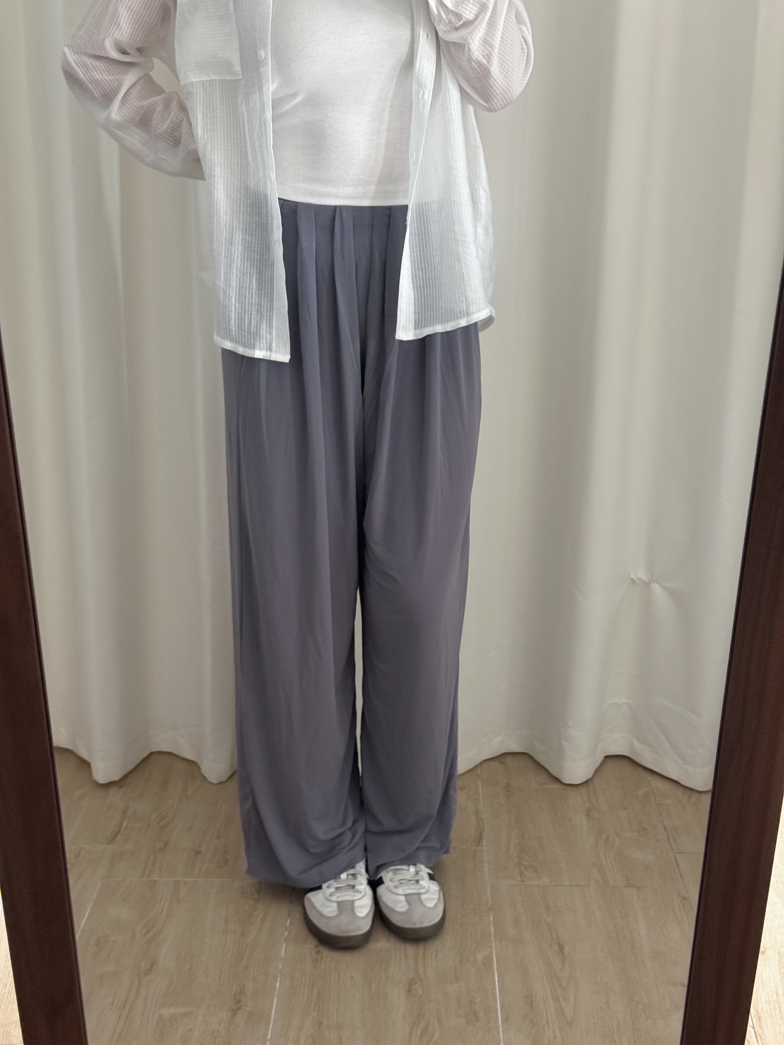 [夏天最愛!]超垂感涼爽休閑長褲(四色入)