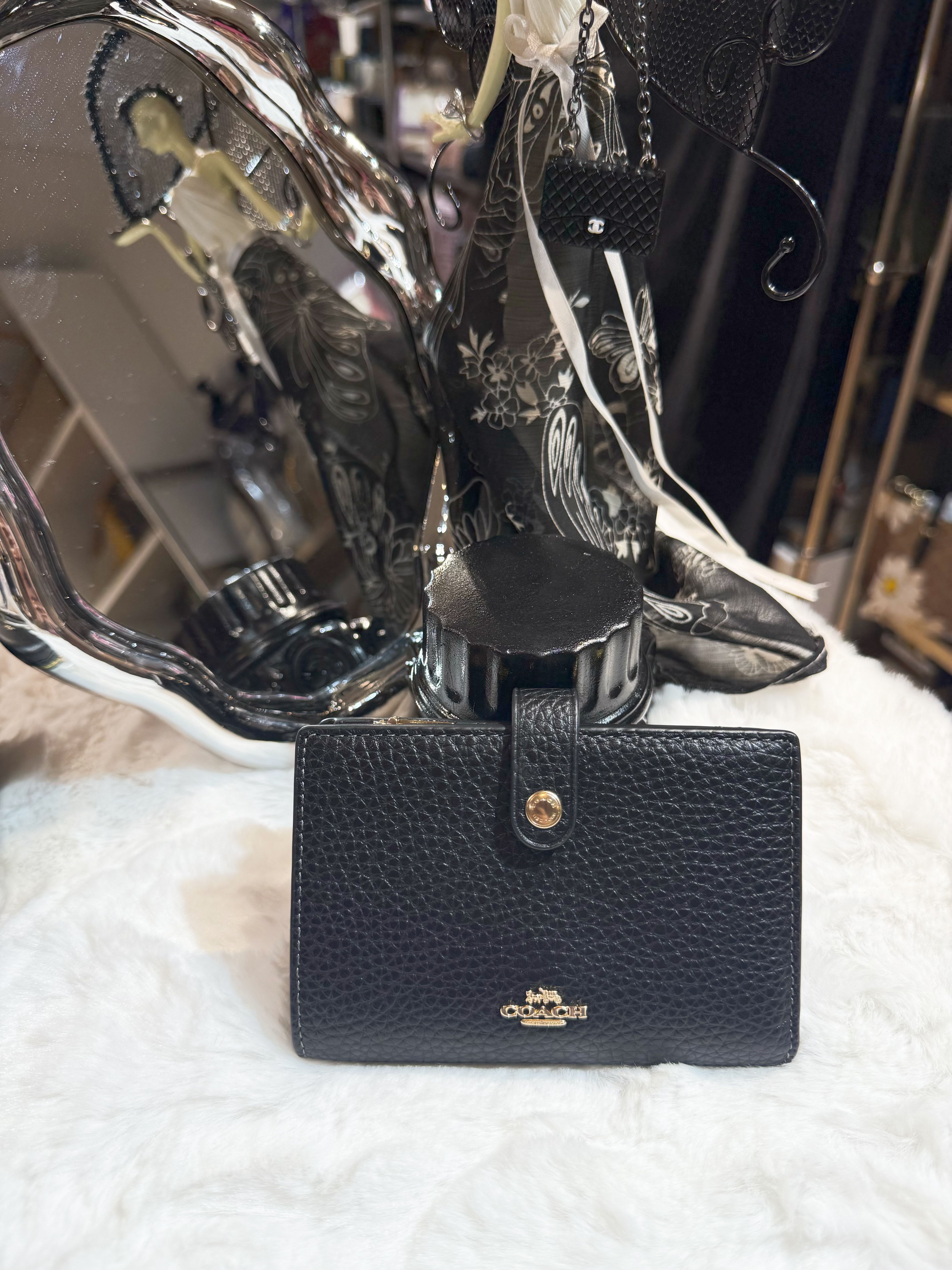 Coach 2 in 1 medium wallet blk