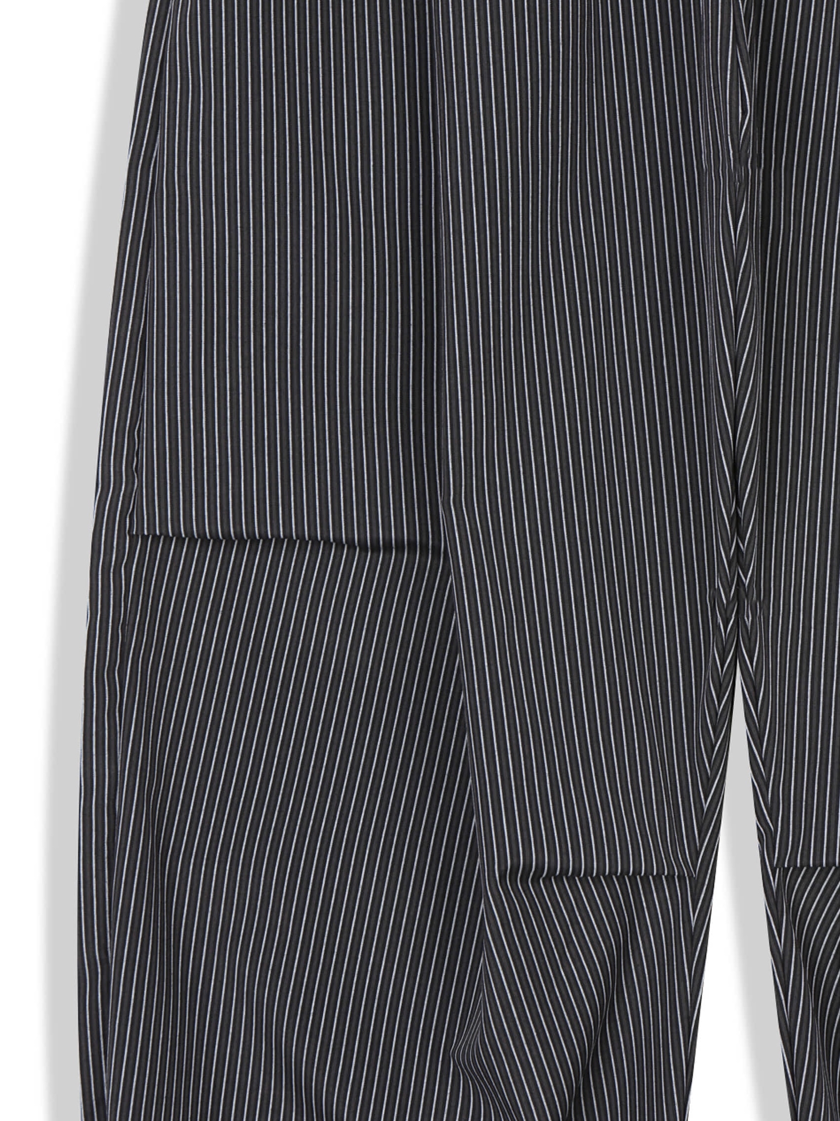 Pinstripe Pintuck Wide-Leg Pants