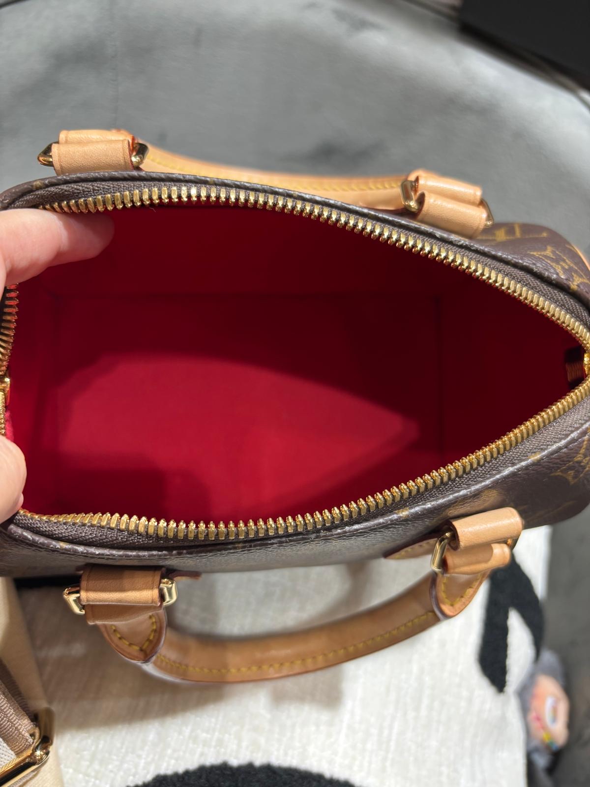 LV Speedy 20 Bandouliere Monogram M46234 100%Authentic, 95%New ✅key lock ✅Dust bag