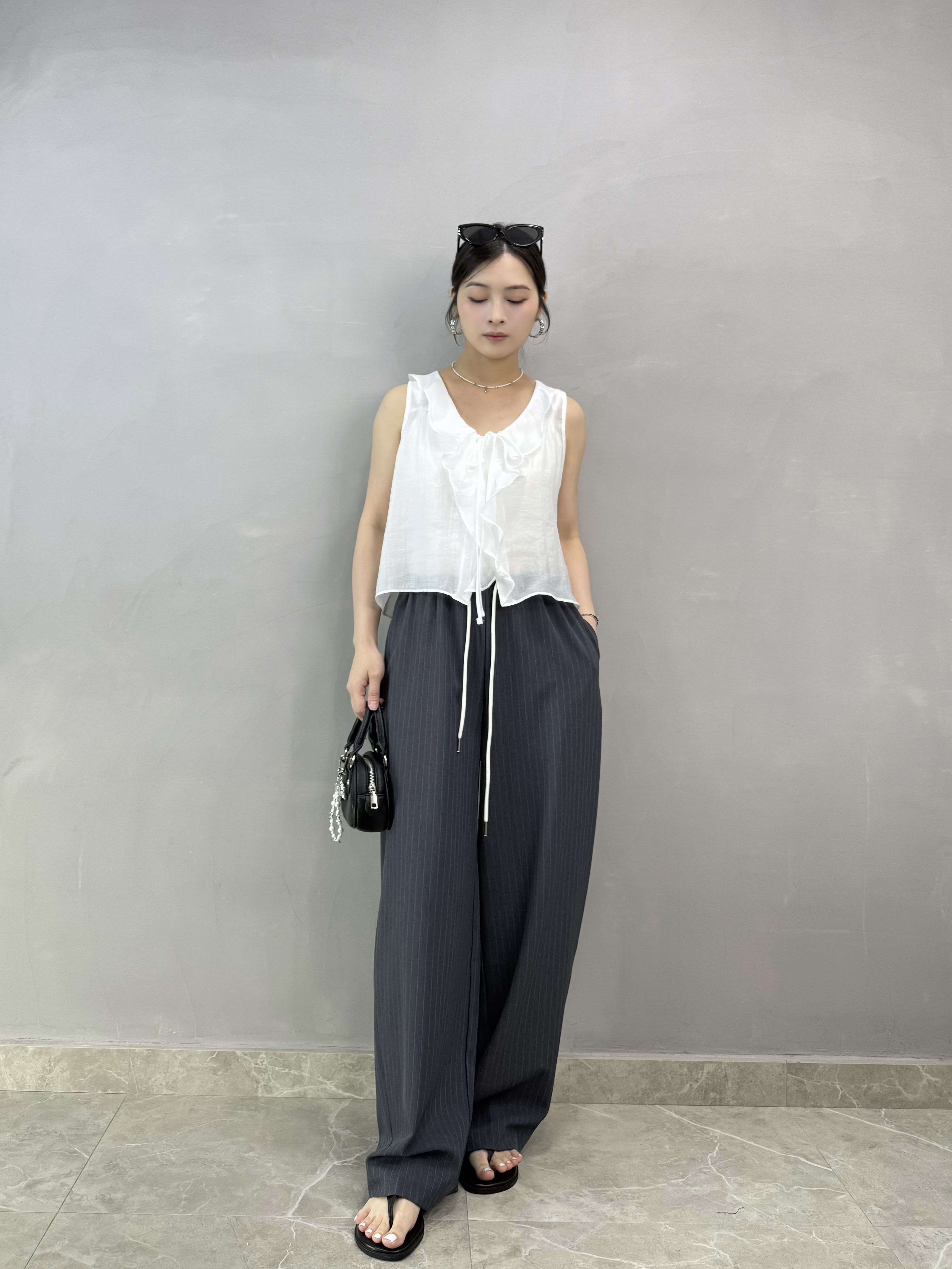 V71 Ruffle 滑料背心